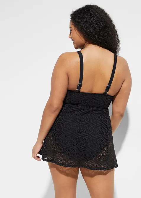 Badekjole med blonder, bonprix