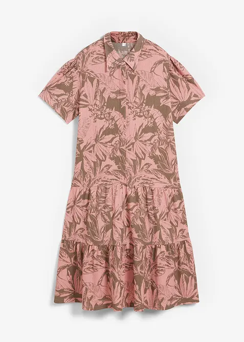 Trikotkjole med krage, bonprix