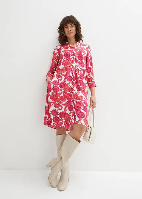 Skjortekjole i lett viskose, bonprix