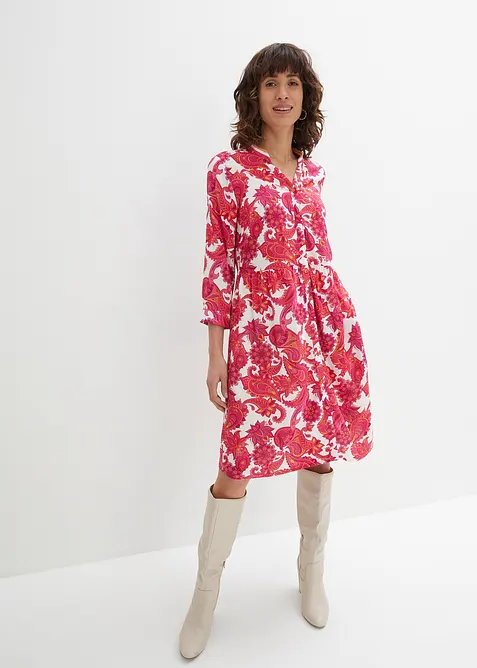 Skjortekjole i lett viskose, bonprix