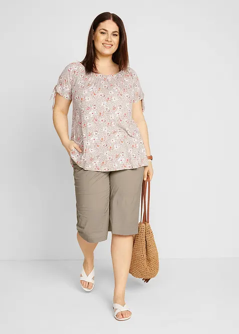 Lang bermudashorts med elastisk linning, bonprix