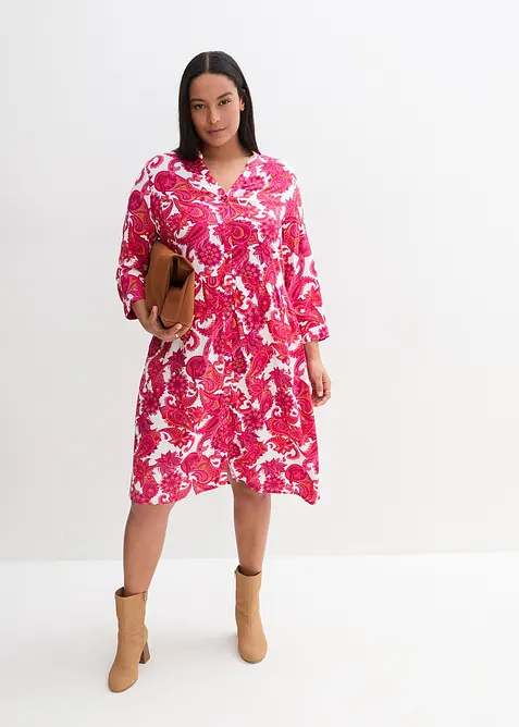 Skjortekjole i lett viskose, bonprix