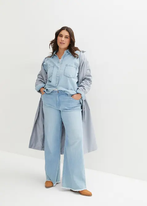 Jeansskjorte, Oversized, bonprix