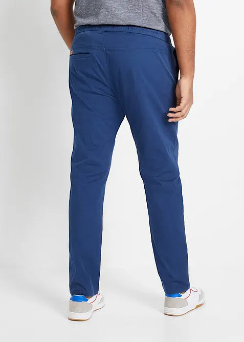 Slim Fit slip on-bukse med stretch, Straight, bonprix