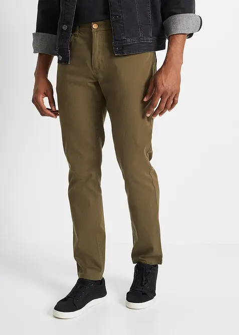 Regular fit-bukse med stretch, Straight, bonprix
