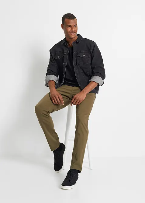 Regular fit-bukse med stretch, Straight, bonprix