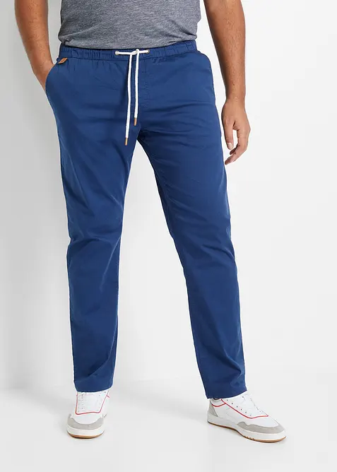 Slim Fit slip on-bukse med stretch, Straight, bonprix