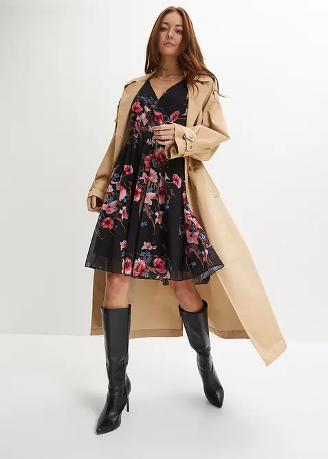 Minikjole i mesh, bonprix