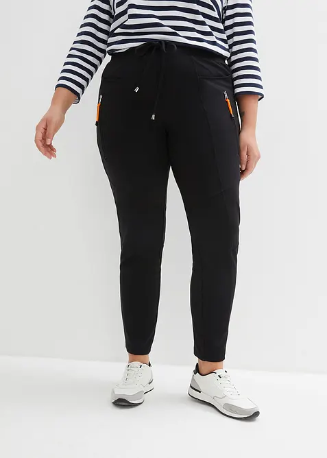 Slip on-bukse i behagelig Punto di Roma-materiale, bonprix