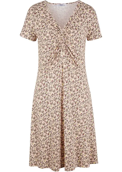 Knelang jerseykjole i viskosemiks, bonprix