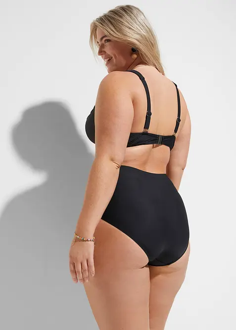 High Waist shape-bikinibukse med rynking, bonprix