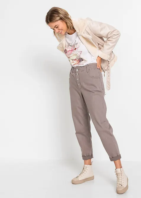 T-skjorte med fjærtrykk, bonprix