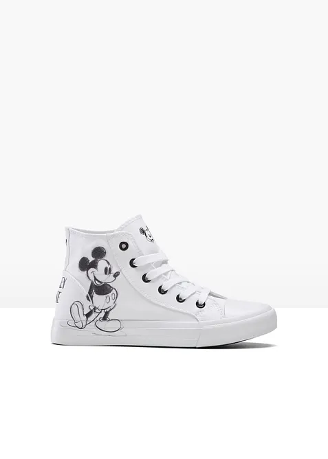 Ankelhøye Disney Mikke Mus-sneakers av bomullskanvas, Disney
