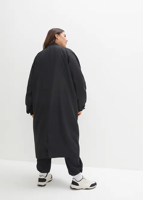 K&aring;pe med ribbestrikket krage, bonprix