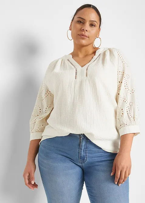 Tunika i luftig musselin, bonprix