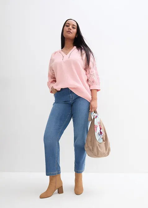 Tunika i luftig musselin, bonprix