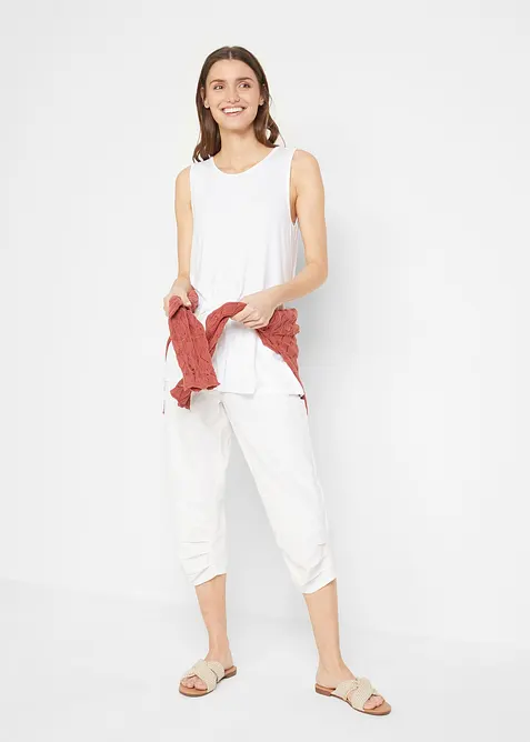 Lang topp av myk viskose, 2-pack, bonprix