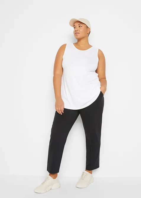 Lang topp av myk viskose, 2-pack, bonprix