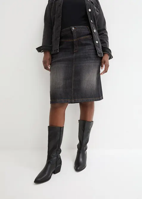 Stretch-jeansskj&oslash;rt, bonprix