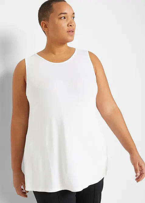 Lang topp av myk viskose, 2-pack, bonprix