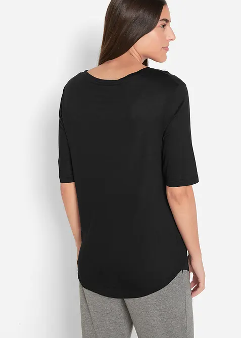 Lang topp i myk viskose (2-pack), bonprix