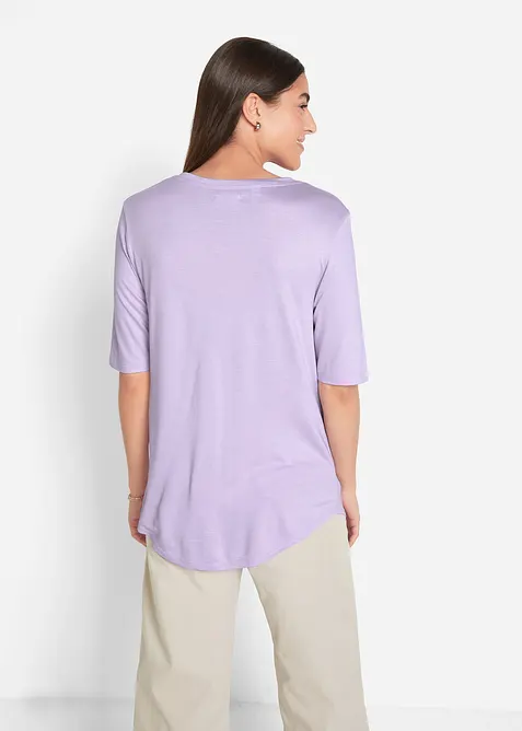 Lang topp i myk viskose (2-pack), bonprix