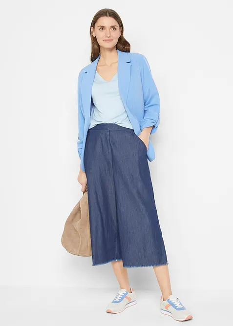 Lang topp i myk viskose (2-pack), bonprix