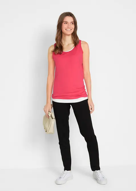 Lang topp i 100% bomull (5-pack), bonprix