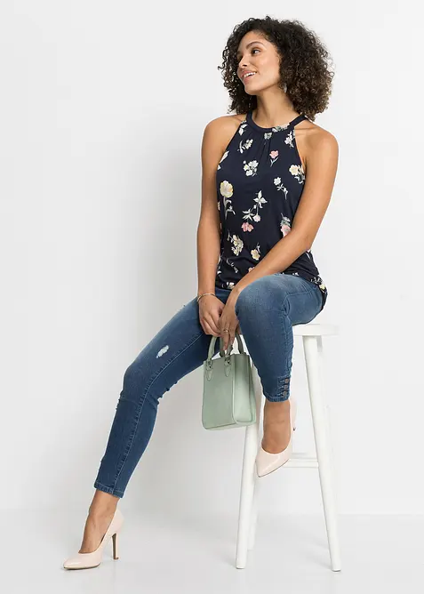 Ermeløs topp i viskosemiks, bonprix