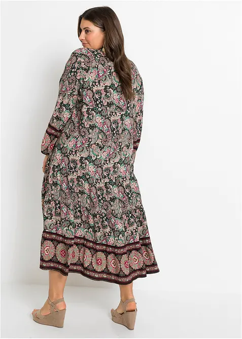 M&oslash;nstret tunikakjole, bonprix