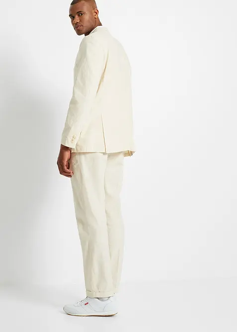 Dress i luftig linmiks, Regular Fit (2-delt sett), bonprix