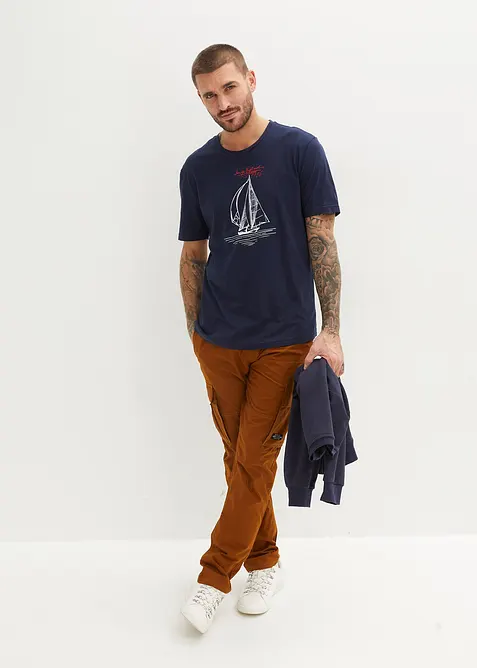 T-skjorte i 100% økologisk bomull (2-pack), bonprix