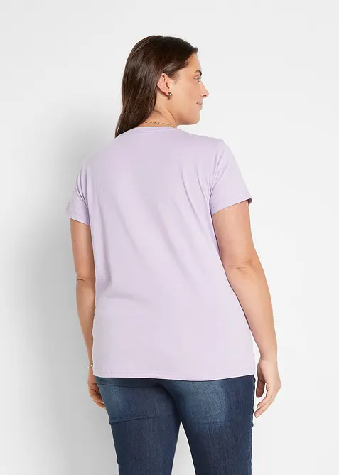 Topp med rund hals (5-pack), bonprix