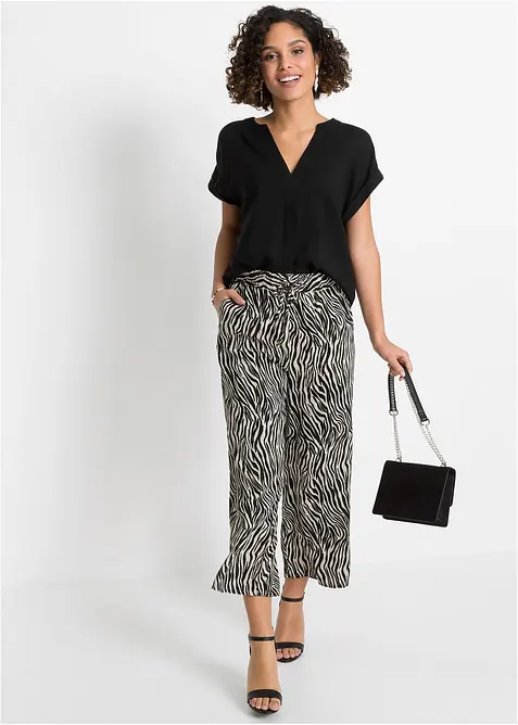 Bluse i 100% viskose, bonprix