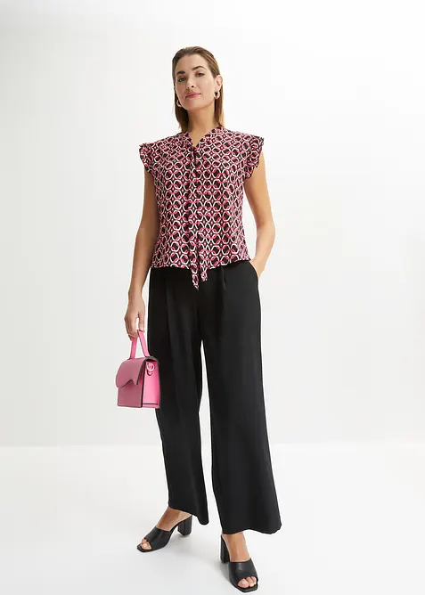 Blusetopp med print, bonprix