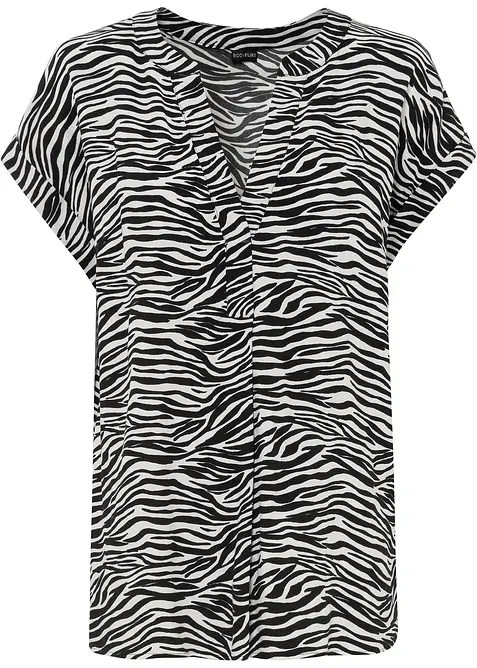 Bluse i 100% viskose, bonprix