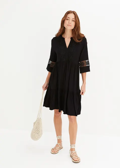 Tunikakjole i myk viskose, bonprix