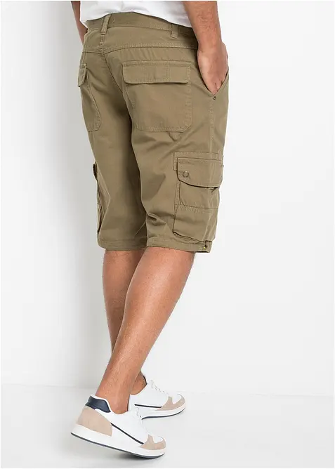 Cargo-bermudashorts i 100% bomull, Regular Fit, bonprix