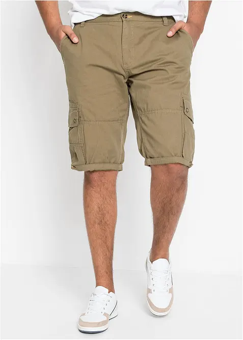 Cargo-bermudashorts i 100% bomull, Regular Fit, bonprix
