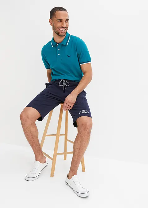 Jersey bermudashorts i 100% &oslash;kologisk bomull, bonprix