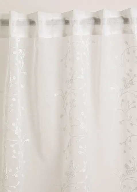 Gardin med broderi (1-pack), bonprix