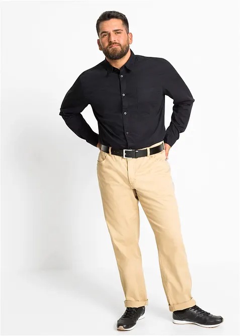 Langermet skjorte i 100% bomull, bonprix