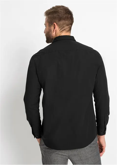 Langermet skjorte i 100% bomull, bonprix