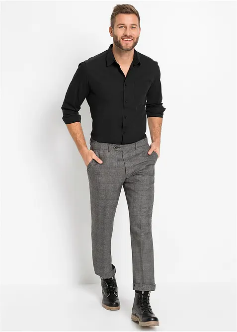 Langermet skjorte i 100% bomull, bonprix