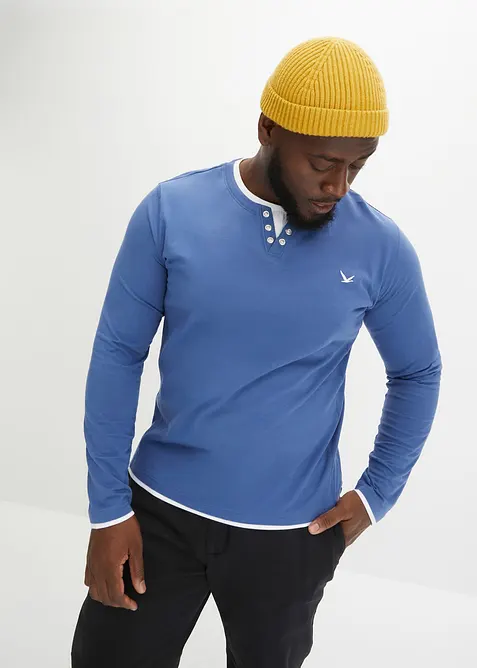 Langermet shirt (2-pack), bonprix