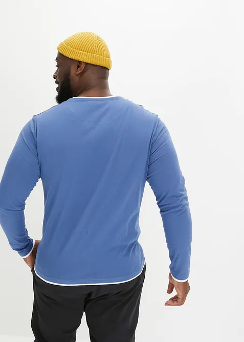 Langermet shirt (2-pack), bonprix