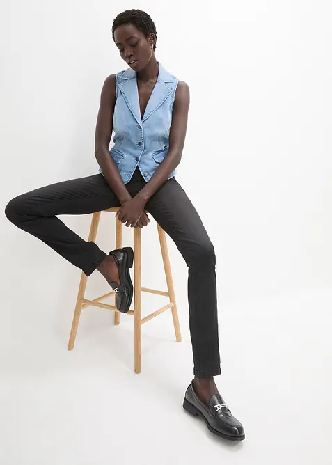 Straight-jeans Mid Waist, super stretch med komfortlinning, bonprix