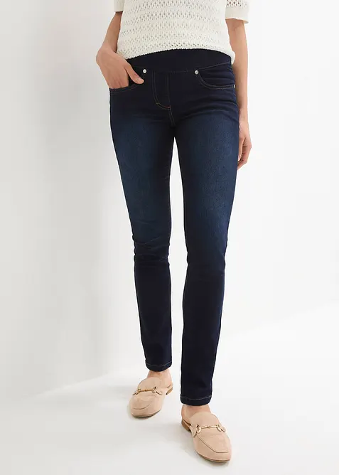 Straight-jeans Mid Waist, super stretch med komfortlinning, bonprix