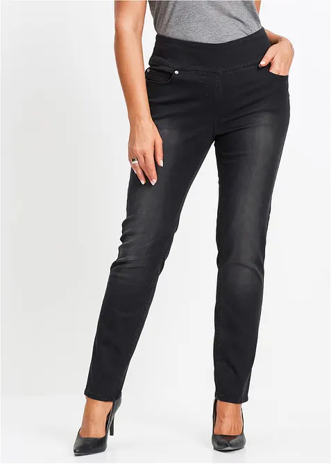 Straight-jeans Mid Waist, super stretch med komfortlinning, bonprix