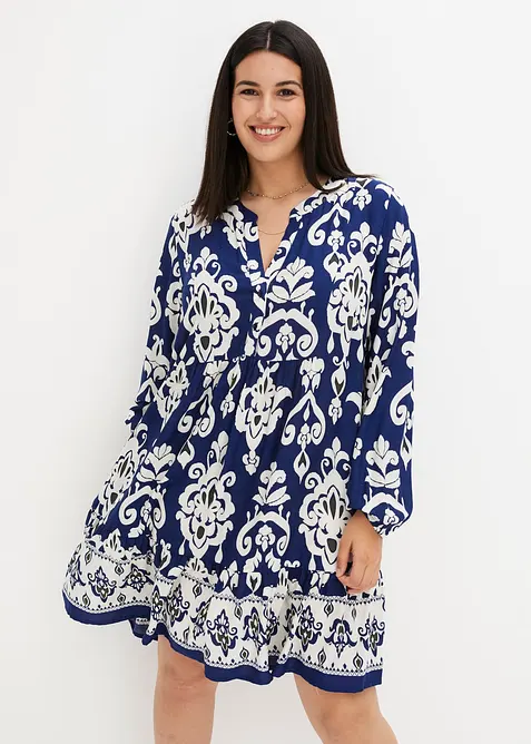 Tunikakjole i lett viskose, bonprix